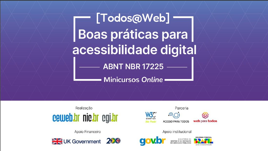 Primeira página da apresentação