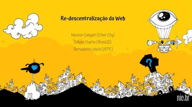 Capa da apresentação utilizada na Conferência Web.br de 2019. 

Contém o título, o nome dos palestrantes e uma arte de fundo utilizada em todas as palestras da conferência.