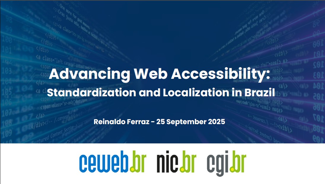 Primeira página da apresentação